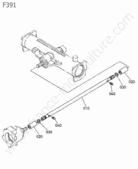 KUBOTA - F391 : Arbre entrainement