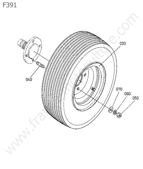 Roue arriere KUBOTA F391