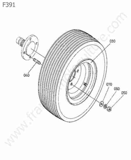 KUBOTA - F391 : Roue arriere