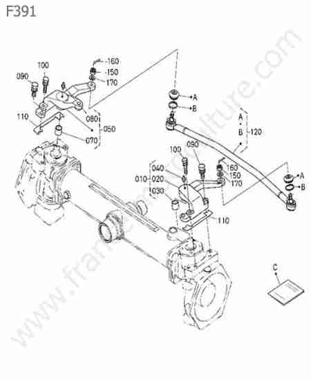 KUBOTA - F391 : Biellette direction