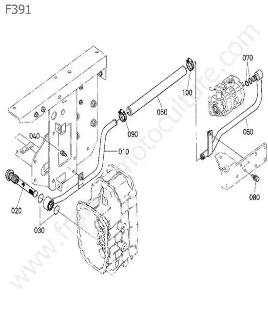 Circuit aspiration KUBOTA F391