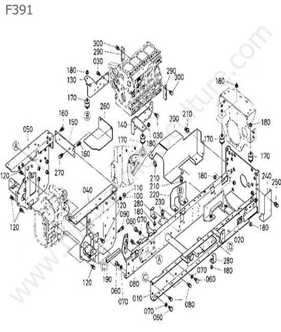 Chassis principal KUBOTA F391