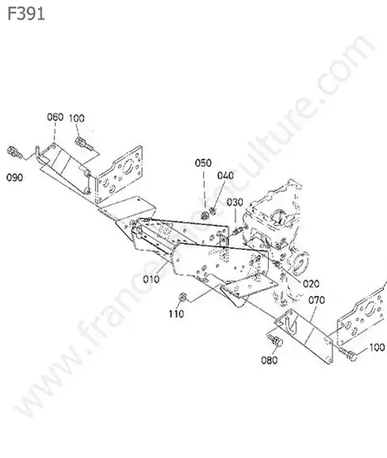 Chassis avant KUBOTA F391