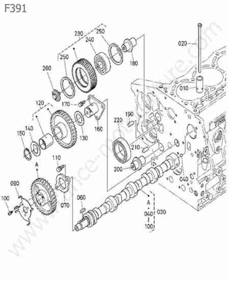 KUBOTA - F391 : Arbre cames