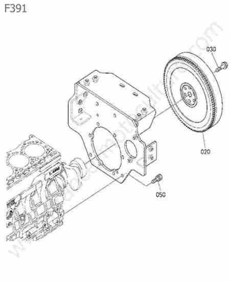KUBOTA - F391 : Volant moteur