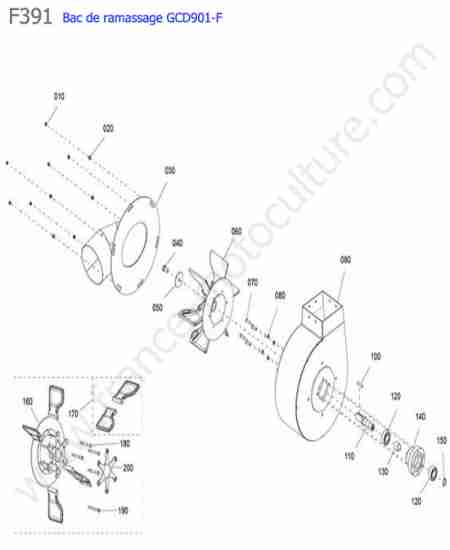 KUBOTA - F391 : GCD901F / turbine