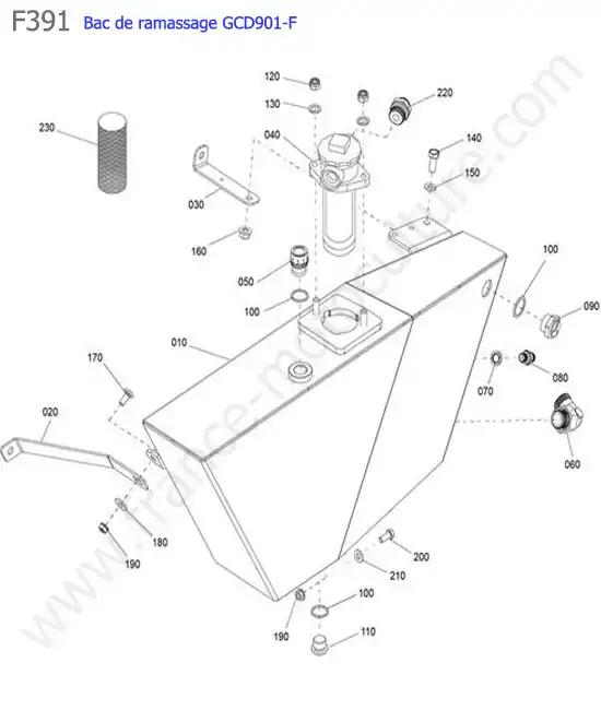 GCD901F / reservoir KUBOTA F391