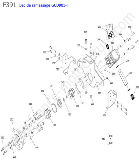 GCD901F / pompe hydraulique KUBOTA F391