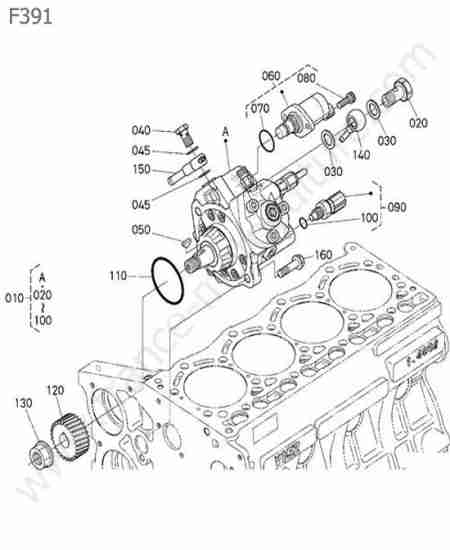 KUBOTA - F391 : Pompe haute pression