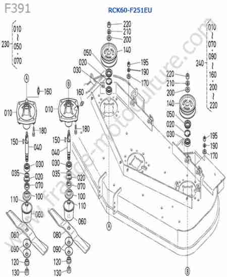 KUBOTA - F391 : RCK60 / lames