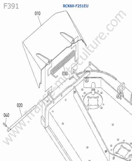 KUBOTA - F391 : RCK60 / deflecteur