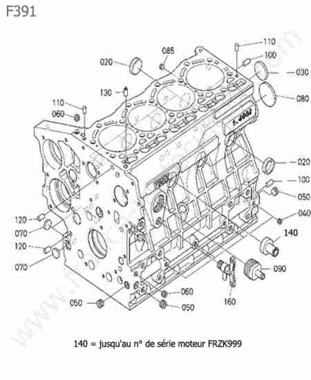KUBOTA - F391 : Bloc moteur
