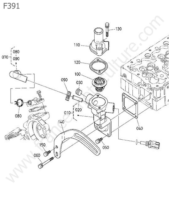 Thermostat KUBOTA F391