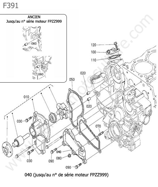 Pompe eau KUBOTA F391