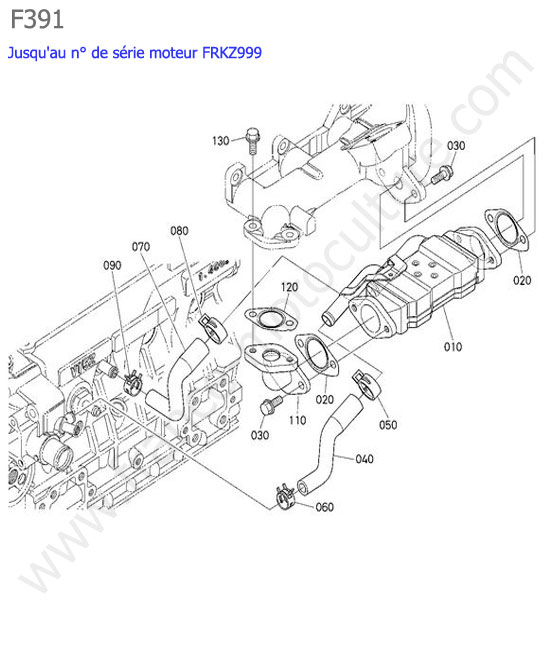 Refroidisseur egr <frkz999 KUBOTA F391