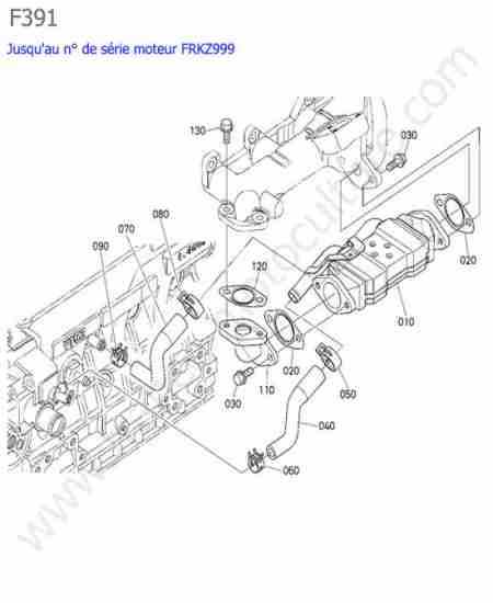 KUBOTA - F391 : Refroidisseur egr <frkz999