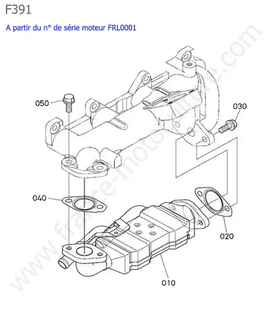 Refroidisseur egr >frl0001 KUBOTA F391