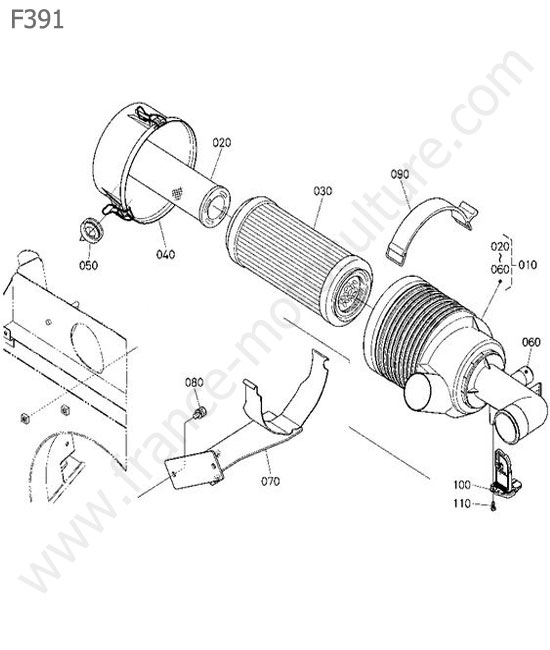 Filtre air KUBOTA F391