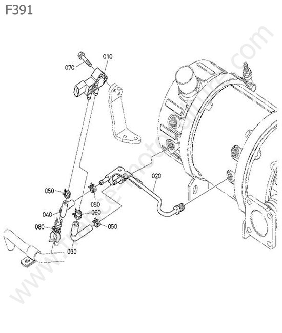 Tuyau pression / capteur fap KUBOTA F391