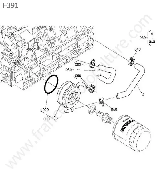 Refroidisseur huile KUBOTA F391