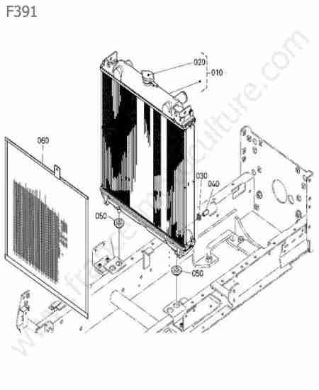 KUBOTA - F391 : Radiateur