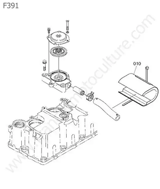 Isolant reniflard KUBOTA F391