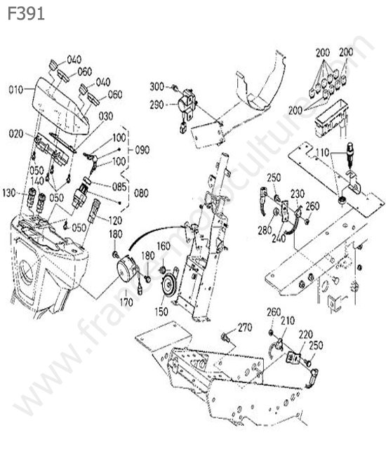 Contacteurs / interrupteurs KUBOTA F391