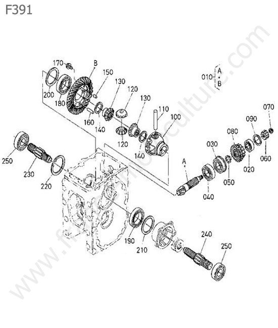 Differentiel avant KUBOTA F391