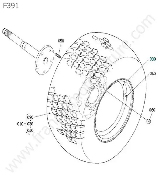 Roue avant KUBOTA F391