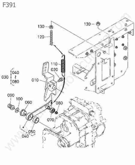 KUBOTA - F391 : Commande avancement