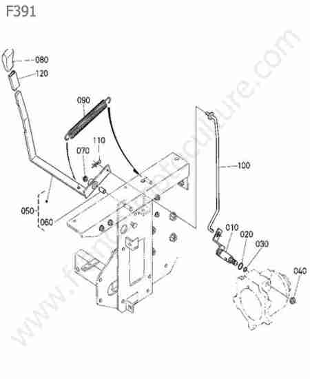 KUBOTA - F391 : Levier vitesse pdf