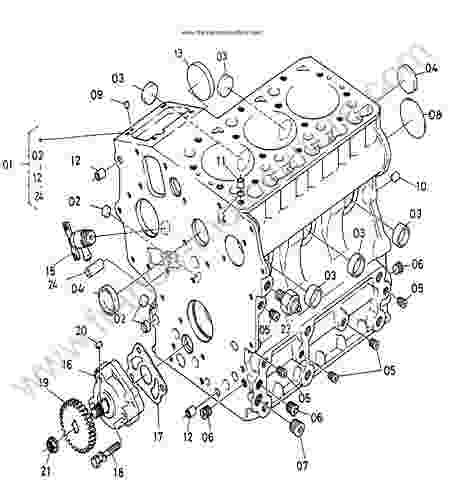 KUBOTA - G1700 : Bloc moteur