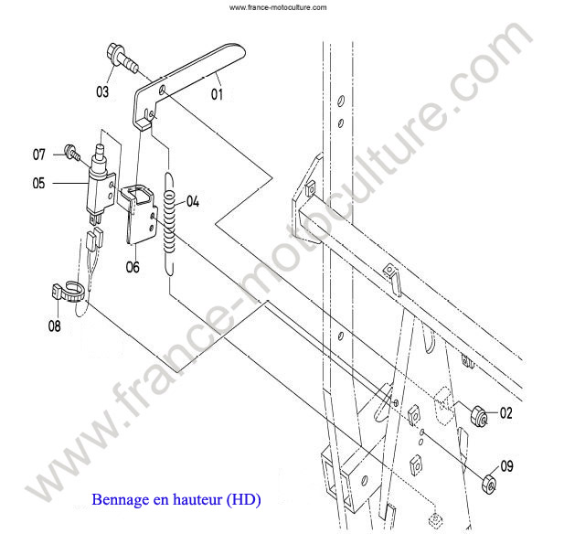 Vue éclatée (Interrupteur) pour KUBOTA - G18 Interrupteur KUBOTA G18