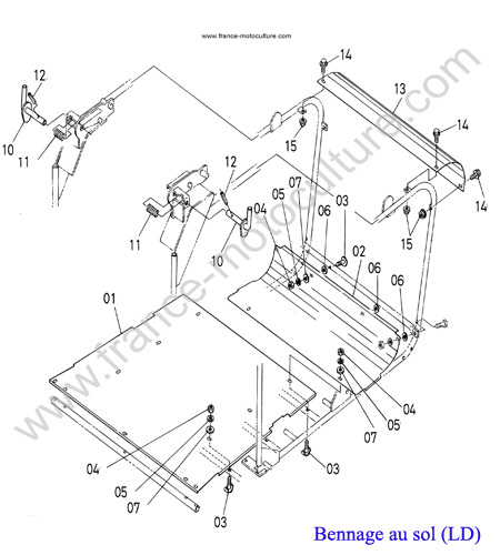 Fonde de panier KUBOTA G18