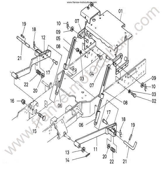 Vue éclatée (Chainon) pour KUBOTA - G18 Chainon KUBOTA G18