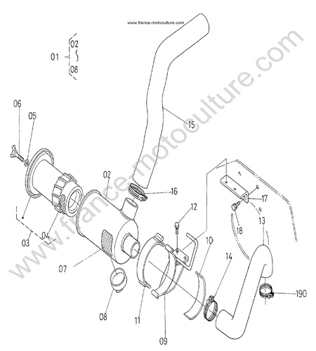 Filtre air KUBOTA G1900