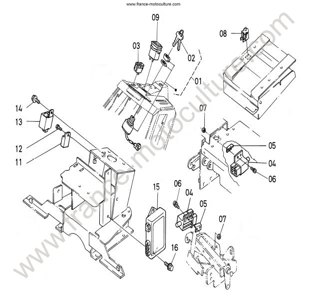 Pieces electrique KUBOTA G21