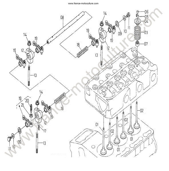 Soupapes KUBOTA G21