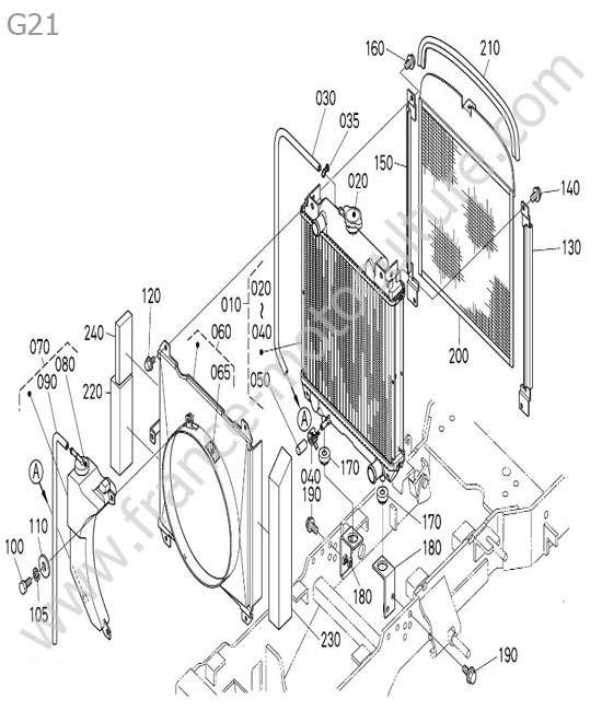 Radiateur KUBOTA G21