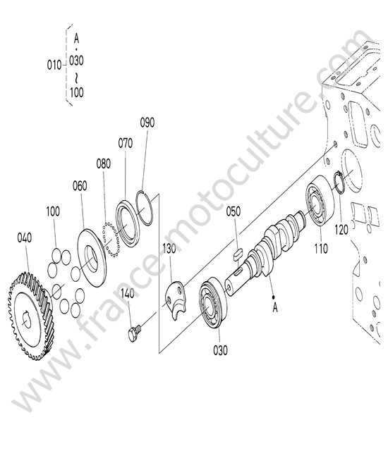 Arbre came pompe KUBOTA G23-II