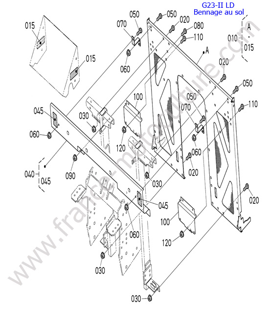 Couvercle avant LD KUBOTA G23-II