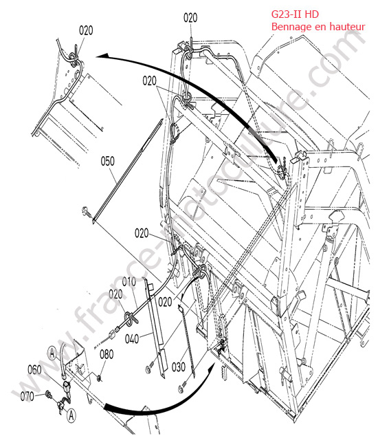 Interrupteur bac HD KUBOTA G23-II