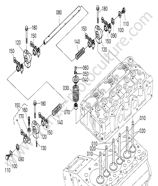 Culbuteurs soupapes KUBOTA G23-II