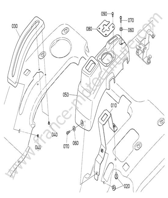 Couvercle levier KUBOTA G231