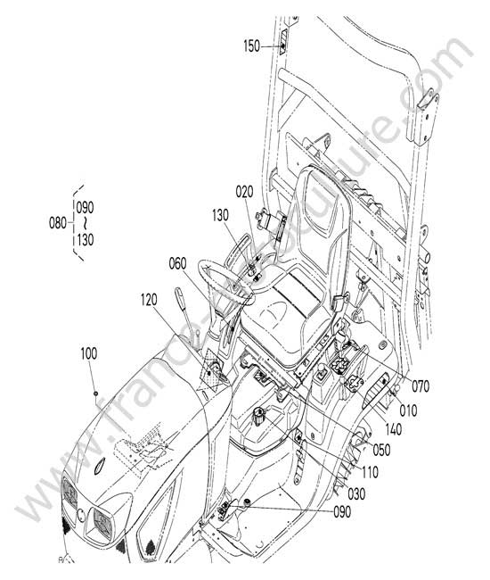 Etiquettes arriere KUBOTA G231