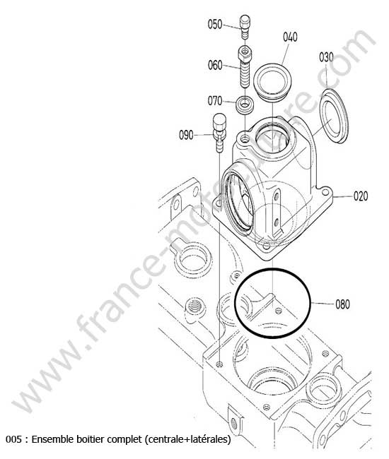 Ensemble boitier centrale KUBOTA G231