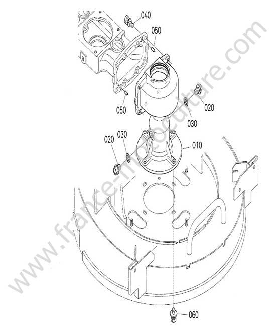 Carter lame gauche KUBOTA G231
