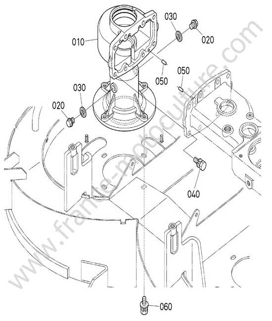 Carter lame droite KUBOTA G231