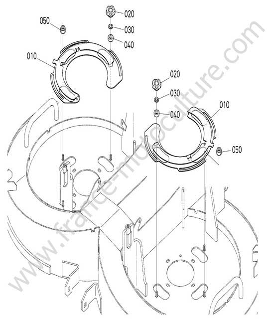 Plaque tondeuse KUBOTA G231