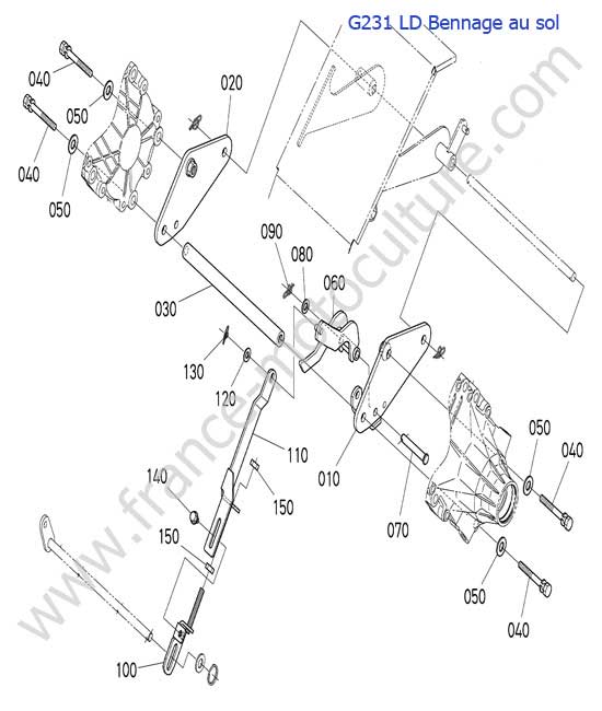 Maillon de levier LD KUBOTA G231